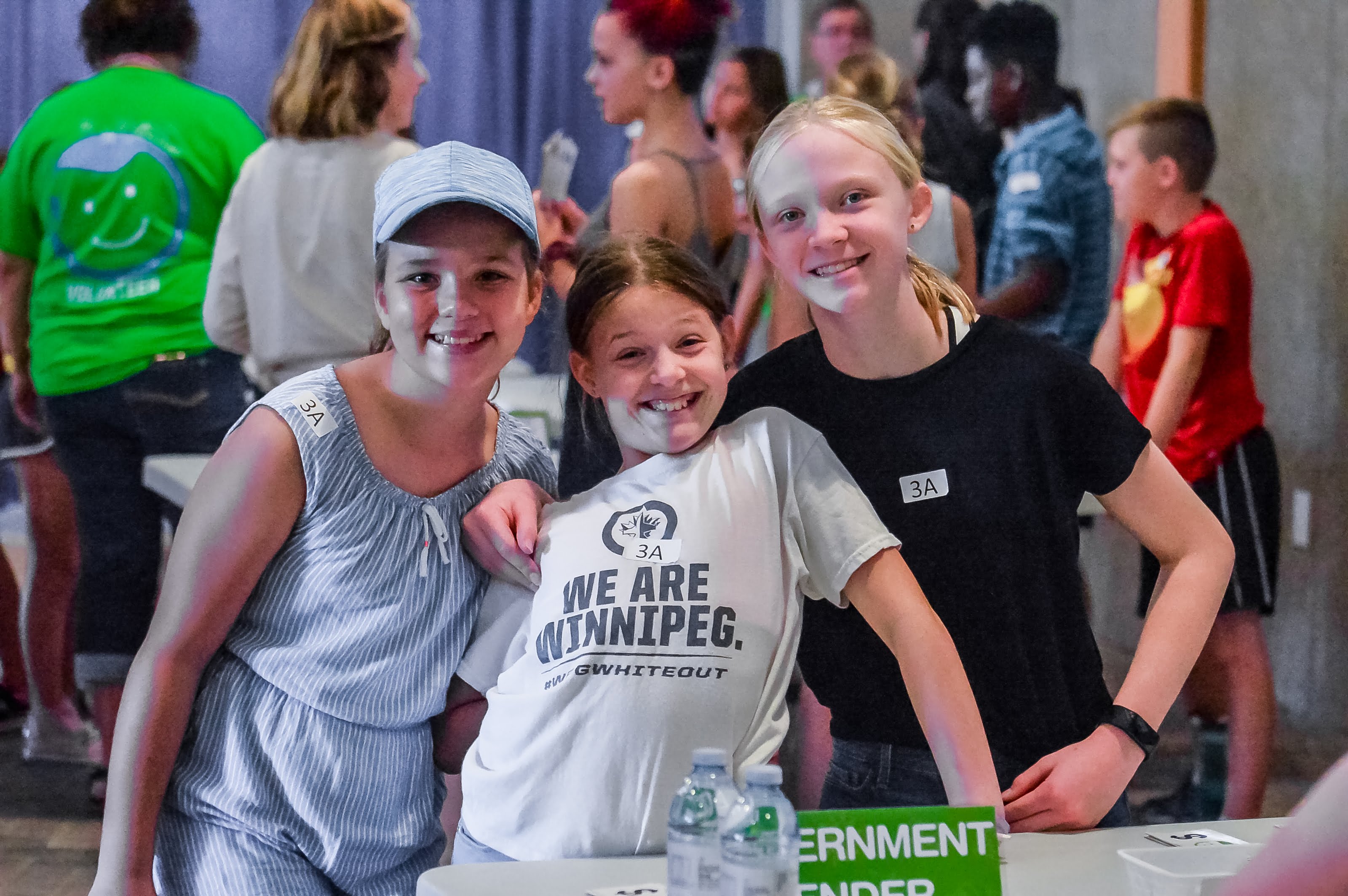 Kids smiling at camera