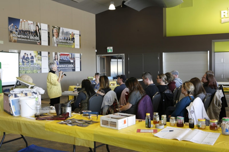 Person presenting to teachers at a professional development day