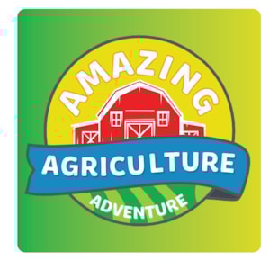 Amazing Agriculture Adventure logo on a gradient backdrop
